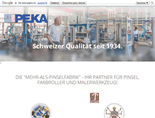 Tablet Screenshot of peka.ch