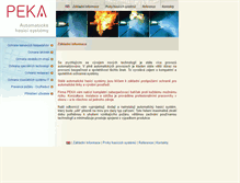 Tablet Screenshot of peka.cz